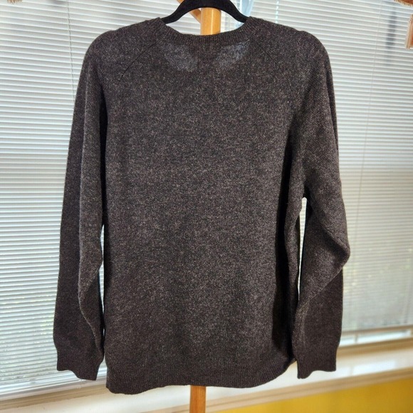 Vintage 90s Eastside Westside XL $198 Gray Marble 100% Lambswool Sweater - Picture 6 of 10